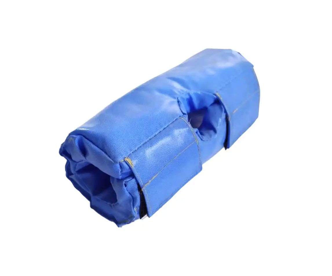 Valve insulation cover designed for thermal insulation and freeze protection in industrial piping systems