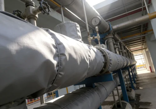 Removable valve insulation cover applied on industrial pipeline valve in harsh environment